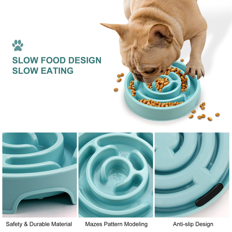 Anti - Gulp Slow Feeder Dog Bowl - Paw Société