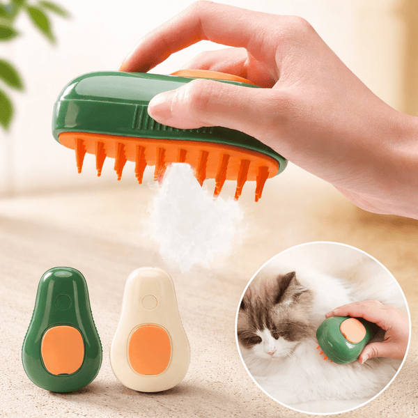 Steam Grooming Brush for Cats & Dogs - Paw Société